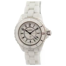 Chanel-Chanel J watch12 H0968 33 MM WHITE CERAMIC QUARTZ CERAMIC WATCH-White