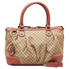 Gucci-Diamante Canvas Sukey Handbag 247902-Outro