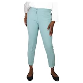Etro-Pale turquoise cropped pocket trousers - size UK 12-Green