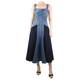 Chloé-Blaues Jeanskleid mit Tasche – Größe UK 8-Blau