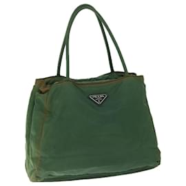Prada-Prada Tote Bag Nylon Green Auth 66830-Verde