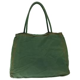 Prada-Prada Tote Bag Nylon Green Auth 66830-Verde