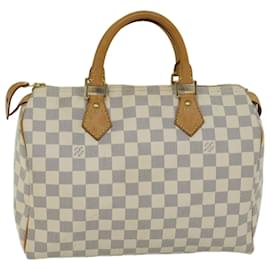 Louis Vuitton-Louis Vuitton Damier Azur Speedy 30 Hand Bag N41533 Auth LV 66905-Autre