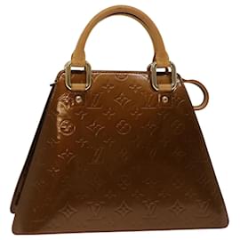 Louis Vuitton-LOUIS VUITTON Monogram Vernis Forsyth Hand Bag Bronze M91113 LV Auth bs12319-Bronze