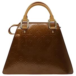 Louis Vuitton-LOUIS VUITTON Monograma Vernis Forsyth Bolsa de mão Bronze M91113 LV Auth bs12319-Bronze