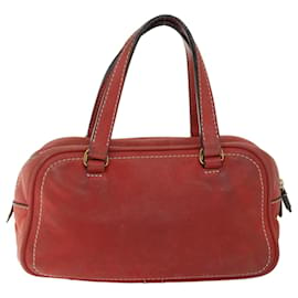 Loewe-LOEWE Hand Bag Fringe Leather Pink Auth 67101-Pink