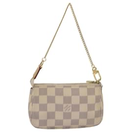 Louis Vuitton-LOUIS VUITTON Damier Azur Mini Pochette Accessoires Estuche N58010 LV Auth ki4090-Otro