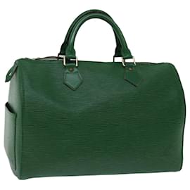 Louis Vuitton-Louis Vuitton Epi Speedy 30 Hand Bag Borneo Green M43004 LV Auth 66472-Other