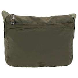 Prada-PRADA Shoulder Bag Nylon Gray Auth bs12226-Grey