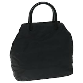 Prada-PRADA Hand Bag Nylon Black Auth 66808-Black