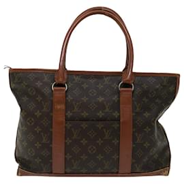 Louis Vuitton-LOUIS VUITTON Monogram Sac Weekend PM Tote Bag M42425 Auth LV 67099-Monogramme