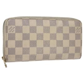 Louis Vuitton-LOUIS VUITTON Damier Azur Zippy Wallet Long Wallet N63503 LV Auth 66967-Other