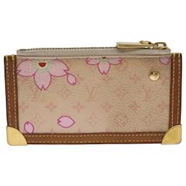 Louis Vuitton-LOUIS VUITTON Monogram Cherry Blossom Pochette Cles Purse M92016 Auth bs11975-Pink