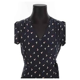 SéZane-Silk dress-Blue