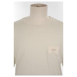 Fendi-Baumwoll-T-Shirt-Beige