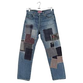 Levi's-Straight cotton jeans-Blue