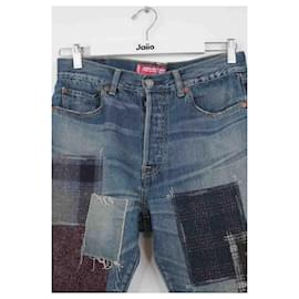 Levi's-Straight cotton jeans-Blue