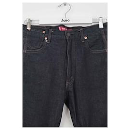 Levi's-Straight cotton jeans-Blue