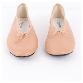 Repetto-Leather ballet flats-Beige