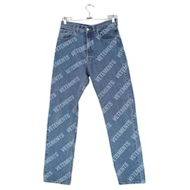 Vêtements-Jeans retos de algodão-Azul