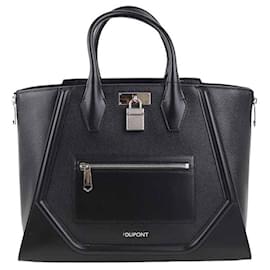 St Dupont-Riviera leather handbag-Black