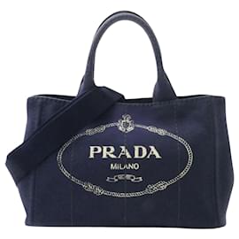 Prada-Prada Canapa-Navy blue