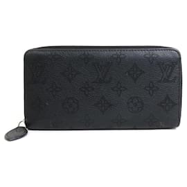 Louis Vuitton-Cremallera Louis Vuitton Portefeuille-Negro