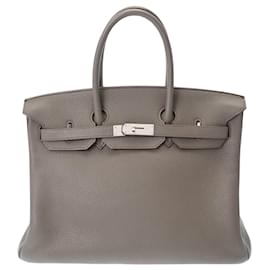 Hermès-HERMES BIRKIN 35-Gris