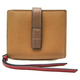 Loewe-Loewe Compact zip wallet-Brown