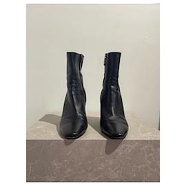 Balenciaga-BALENCIAGA  Ankle boots T.eu 39 leather-Black
