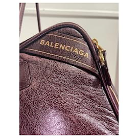 Balenciaga-BALENCIAGA Sacs à main T.  Cuir-Violet