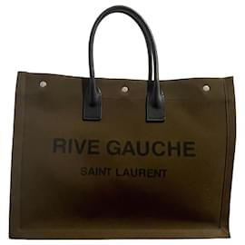 Saint Laurent-SAINT LAURENT Handtaschen T.  Baumwolle-Khaki