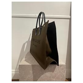 Saint Laurent-SAINT LAURENT  Handbags T.  cotton-Khaki