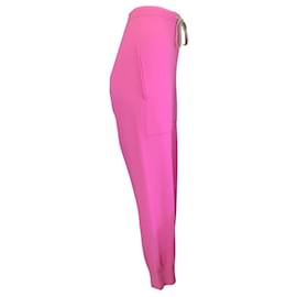 Autre Marque-Rick Owens Hot Pink Cashmere Knit Track Pants-Pink