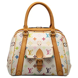 Louis Vuitton-White Louis Vuitton Monogram Multicolore Priscilla Handbag-White