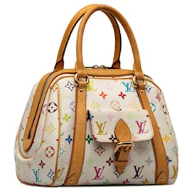 Louis Vuitton-White Louis Vuitton Monogram Multicolore Priscilla Handbag-White
