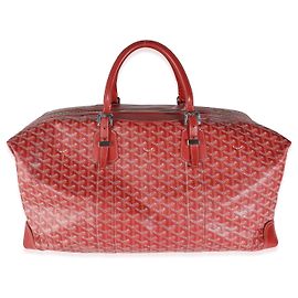 Goyard Red Goyardine Canvas Sac Boeing 55 Red
