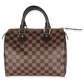 Louis Vuitton-Louis Vuitton Damier Ebene Lienzo Speedy 25-Castaño