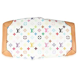Louis Vuitton-Louis Vuitton x Takashi Murakami Weißer Multicolor-Canvas Ursula -Weiß,Mehrfarben