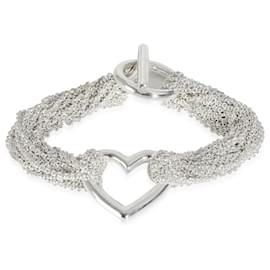 Tiffany & Co-TIFFANY & CO. Multi-Strand Heart Bracelet in  Sterling Silver-Other