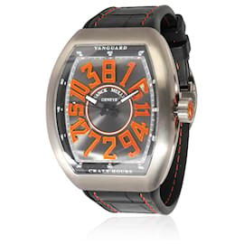 Franck Muller-Franck Muller Vanguard Crazy Hours V45 CH TT BK OR Men's Watch in  Titanium-Other
