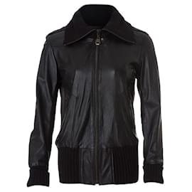 Autre Marque-Leather jacket-Black