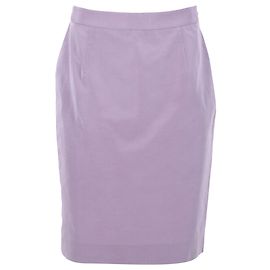 Red Valentino Saia Lápis Valentino Vermelha em Acetato Roxo Roxo