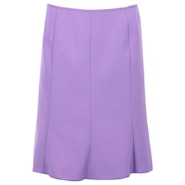 Miu Miu-Miu Miu Paneled Skirt in Purple Polyester-Purple