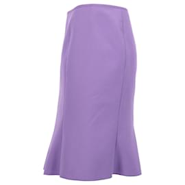 Miu Miu-Miu Miu Paneled Skirt in Purple Polyester-Purple