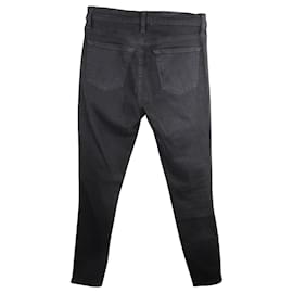 Autre Marque-Calça jeans preta com botões-Preto