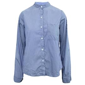 Reformation-Camisa de rayas morado-Púrpura