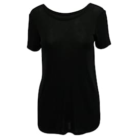 Autre Marque-Black Top with Opening at the Back-Black