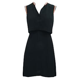 Autre Marque-Black Dress with Embroidery-Black