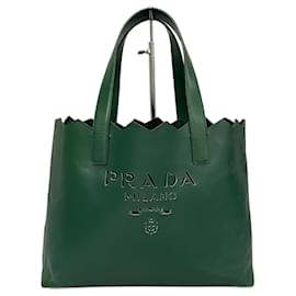 Autre Marque-Leather Logo Tote Bag-Other